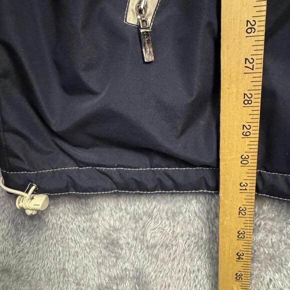 Alaska Mens XL Reversible Fleece Jacket Navy Beige Winter Coat Insulated Cozy - Picture 5 of 9